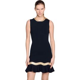 SANDRO SANDRO Metal chain knit short dress