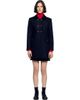 SANDRO SANDRO Mid-length Coat With Velvet Collar - 1