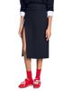 Sandro Sandro Mid Length Slit Wool Skirt - 1