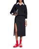 Sandro Sandro Mid Length Slit Wool Skirt - 2