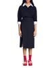 Sandro Sandro Mid Length Slit Wool Skirt - 5
