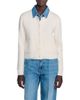 Sandro Sandro Miky Layered Look Denim Collar Cardigan - 1