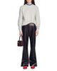 Sandro Sandro Mina Layered Crewneck Cotton Sweatshirt - 2