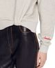 Sandro Sandro Mina Layered Crewneck Cotton Sweatshirt - 4
