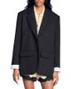 Sandro Sandro Mixed Material Satin Jacket - 1