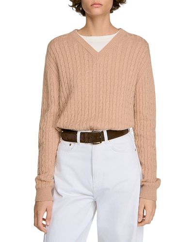Sandro Sandro Nash Wool & Cashmere Layered Sweater