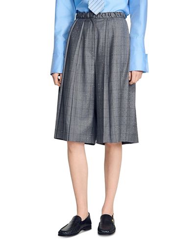 Sandro Sandro Nathan Wool Embellished Shorts