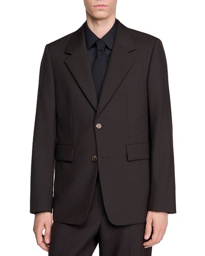 Sandro Sandro New Formal Standard Fit Wool Suit Jacket