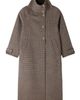 SANDRO SANDRO Oversized Check Coat - 5