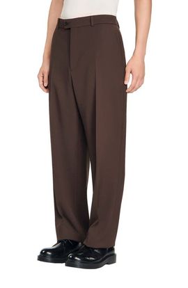 SANDRO SANDRO Oversized wool trousers