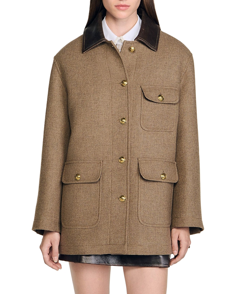 Sandro - Owen Tweed Coat