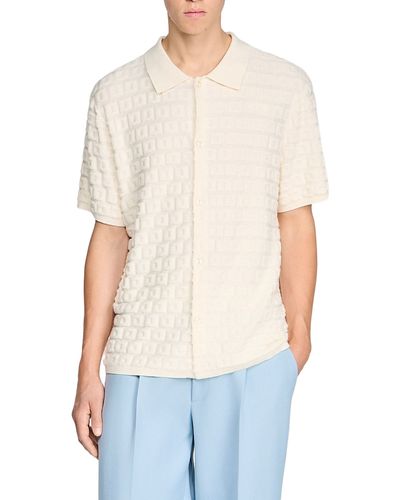 Sandro Sandro Pablo Terry Knit Shirt
