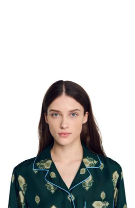 SANDRO SANDRO Paisley print pyjama shirt