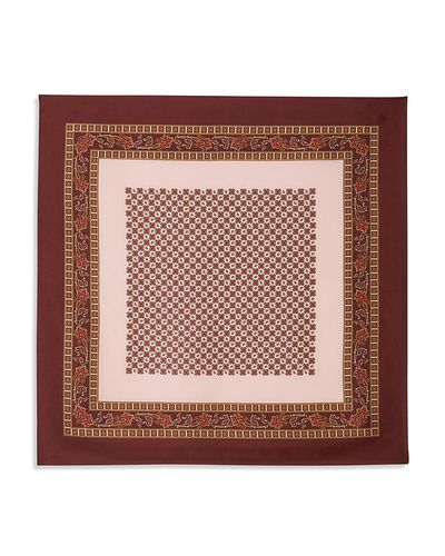 Sandro Sandro Placed Print Silk Bandana Scarf