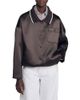 Sandro Sandro Quinn Satin Polo Collar Jacket - 1
