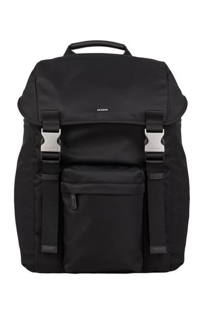 SANDRO SANDRO Recycled leather backpack
