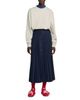 Sandro Sandro Reine Pleated Button Front Skirt - 5