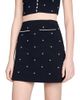 Sandro Sandro Rhinestone Embroidered Skirt - 1