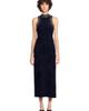 SANDRO SANDRO Rhinestone Velvet Maxi Dress - 1