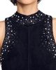 SANDRO SANDRO Rhinestone Velvet Maxi Dress - 3
