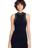 SANDRO SANDRO Rhinestone Velvet Maxi Dress - 4