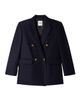 SANDRO SANDRO Rhinestone Wool Suit Jacket - 5