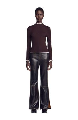 SANDRO SANDRO Ribbed Roll-neck Sweater