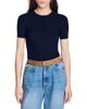 Sandro Sandro Ribbed Short Sleeve Sweater - 1