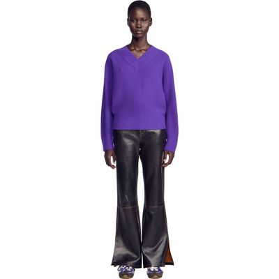 SANDRO SANDRO Ribbed Wool And Cashmere Sweater