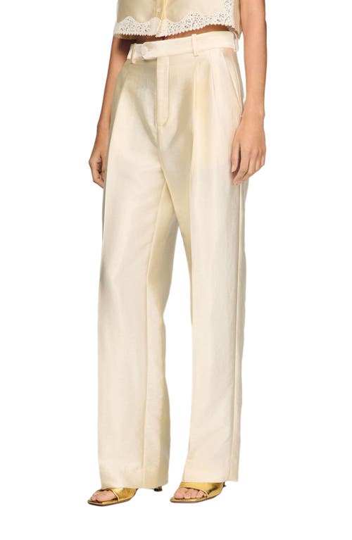SANDRO SANDRO Satin-effect trousers