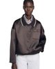 SANDRO SANDRO Satin-look Jacket With Polo Collar - 3