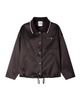 SANDRO SANDRO Satin-look Jacket With Polo Collar - 4