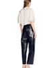 SANDRO SANDRO Satin cape-effect crop top - 2