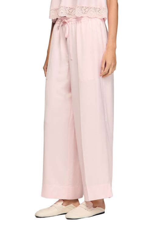 SANDRO SANDRO Satin wide-leg trousers