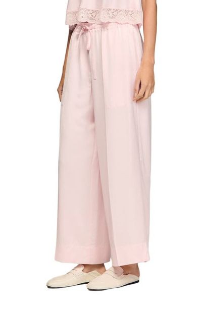 SANDRO SANDRO Satin wide-leg trousers