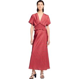SANDRO SANDRO Scarf print maxi dress