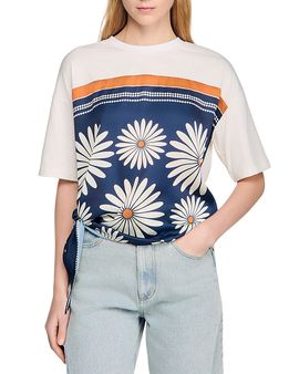 Sandro Sandro Scarf Print Tee