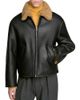 Sandro Sandro Shearling Leather Blouson Jacket - 1