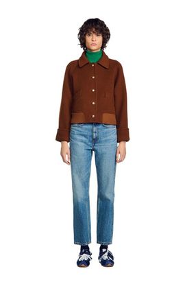SANDRO SANDRO Short coat with flap pockets
