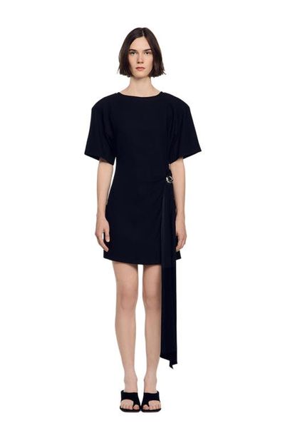 SANDRO SANDRO Short Draped Dress