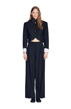 SANDRO SANDRO Short jacket with standing collar