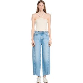 SANDRO SANDRO Short ribbed knit top