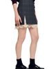 SANDRO SANDRO Short Skirt With Lace Panel - 4