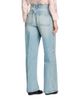 Sandro Sandro Sigrid High Rise Straight Leg Leather Detail Jeans in Blue Jean - 3