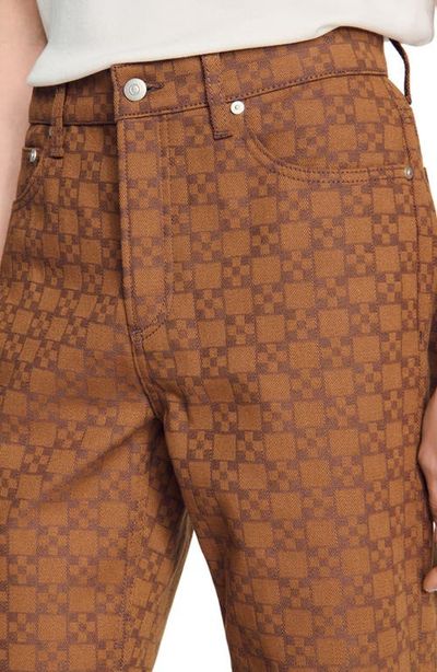 SANDRO SANDRO Square Cross motif jeans