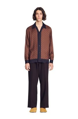 SANDRO SANDRO Square Cross motif shirt