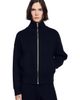 SANDRO SANDRO Standing Collar Strass Cardigan - 4