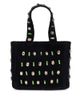 Sandro Sandro Stone Embellished Knit Top Handle Bag - 1
