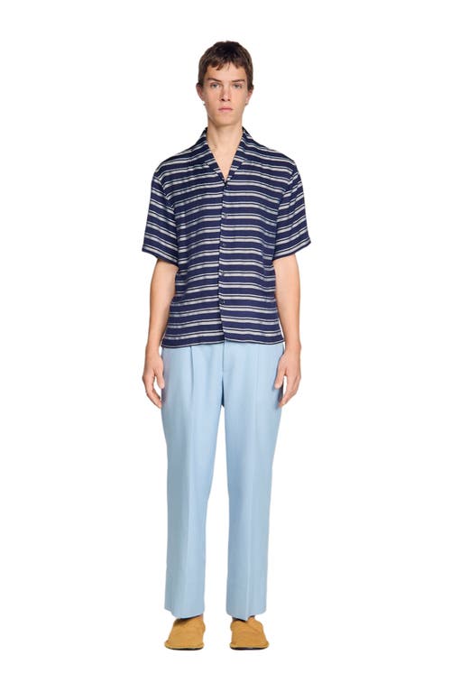 SANDRO SANDRO Striped boat neck shirt