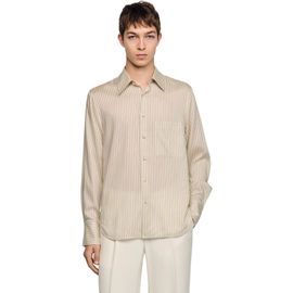 SANDRO SANDRO Striped loose-fit shirt